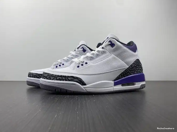 MaikeSneakers Jordan 'Dark Air Retro 3 CT8532-105 Iris' 0509